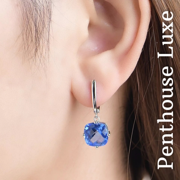 SOLID 925 Sterling Silver Hypoallergenic Earring Set - Picture 4 of 5